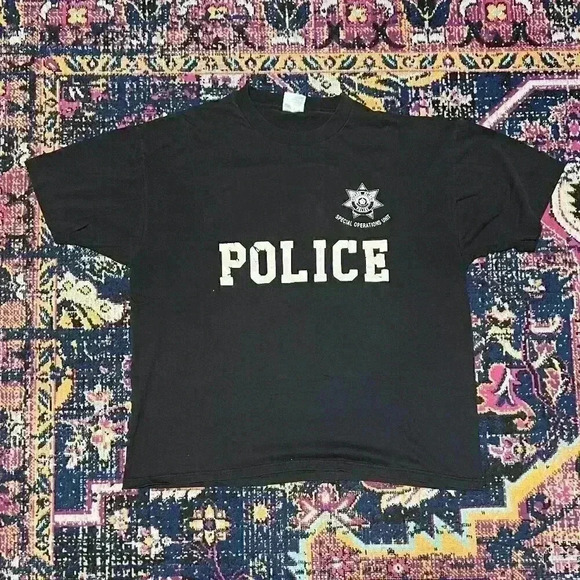 Vintage 90's Chicago Police Dept. Short Sleeve Crewneck Graphic T-Shirt XL - Picture 1 of 2